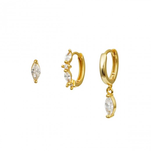 Set of 3 earrings απο Ασήμι925 Προιόντα